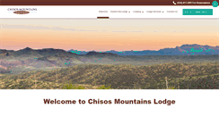 Desktop Screenshot of chisosmountainslodge.com